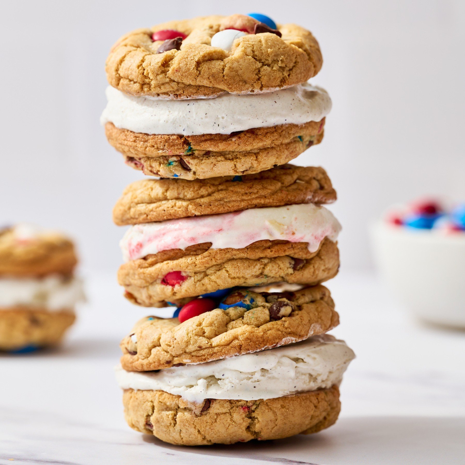 4th of July Ice Cream Sandwiches