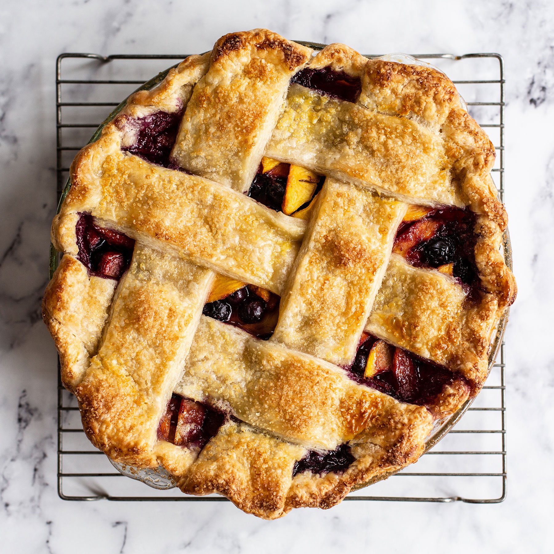 Blueberry Peach Pie