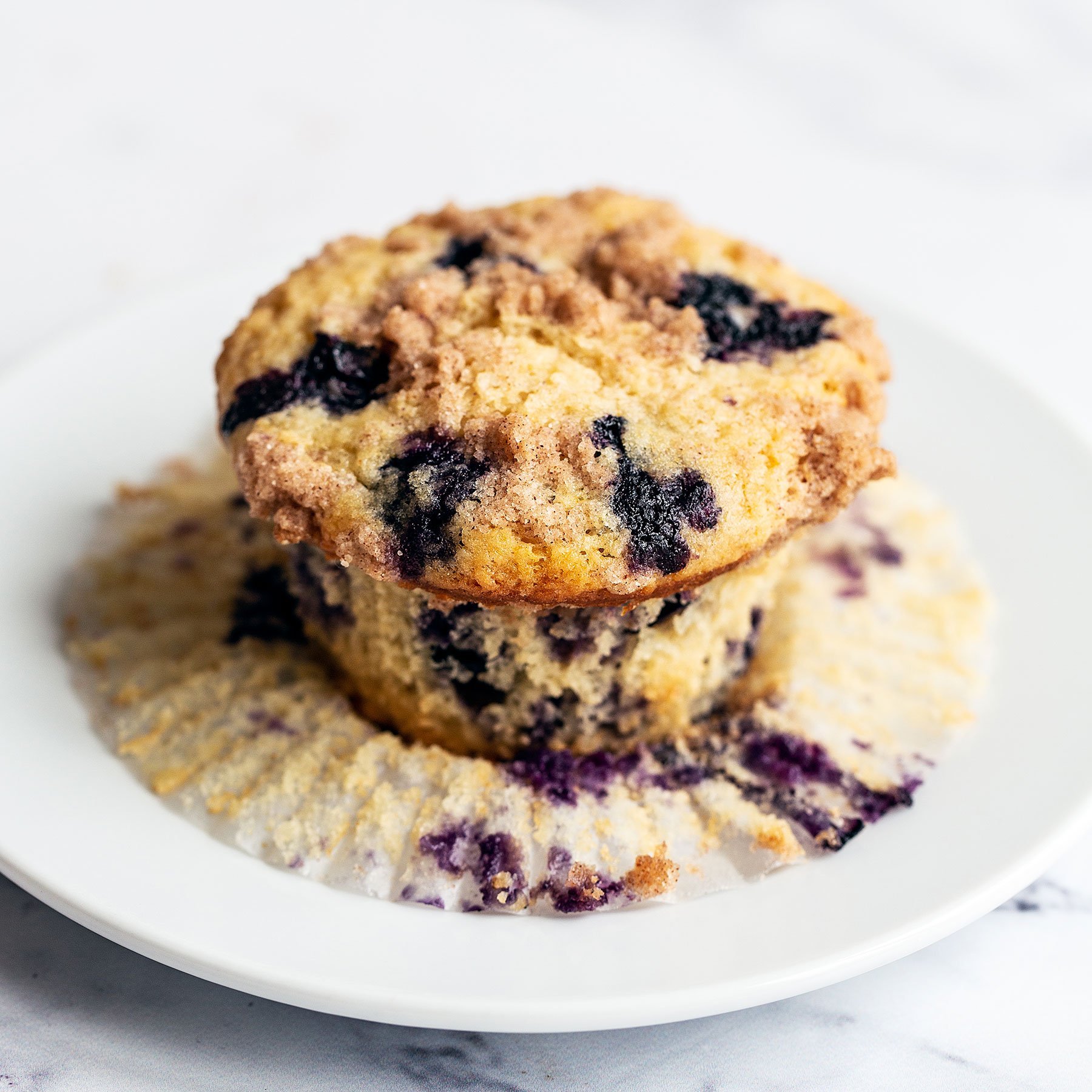 Brown Butter Blueberry Muffins