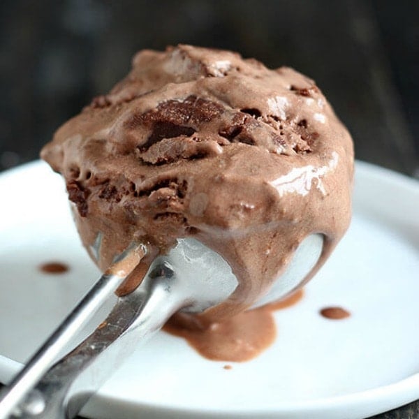 Chocolate Brownie Peanut Butter Swirl Ice Cream