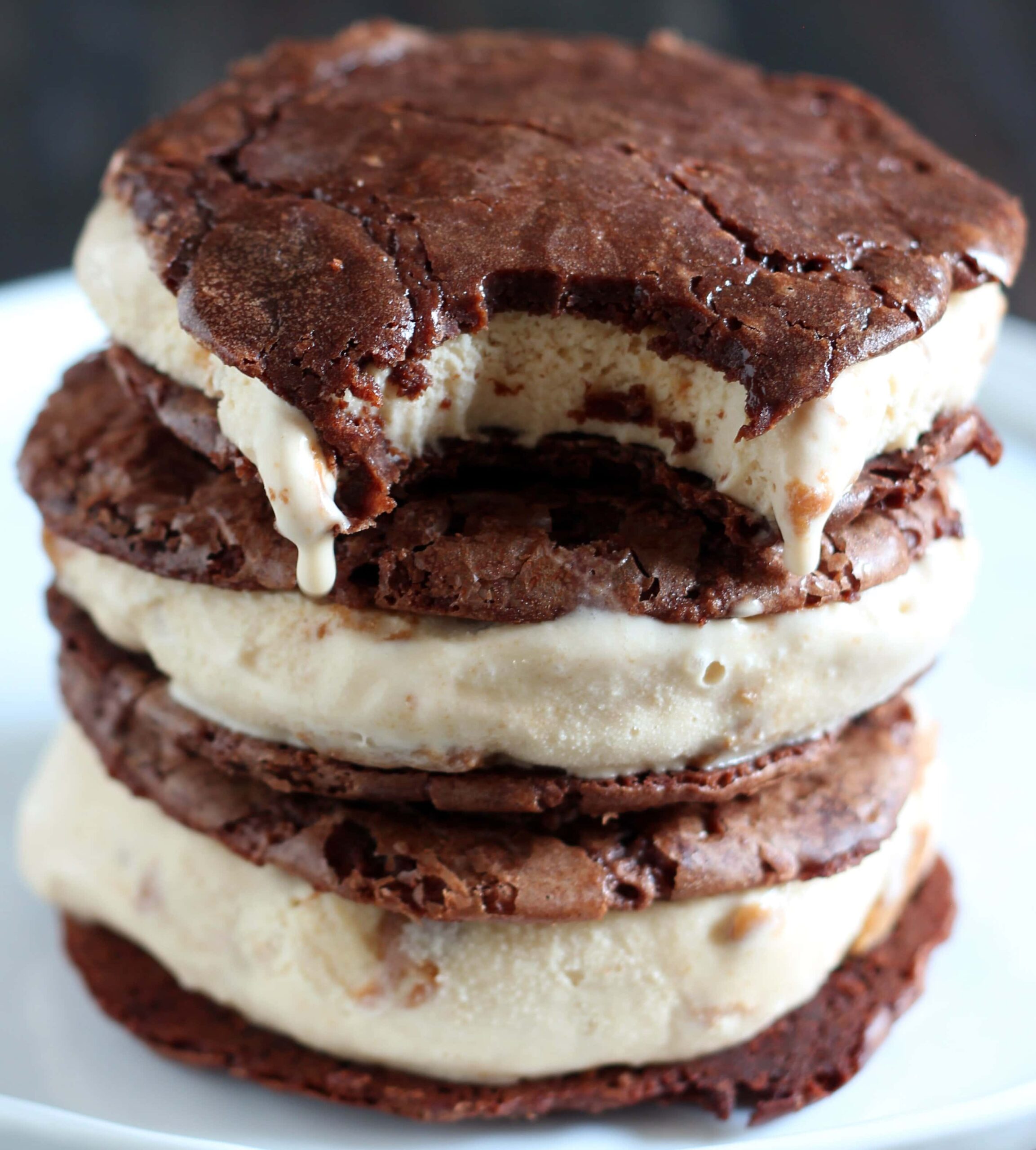 Cookie Butter Brownie Ice Cream Sandwiches