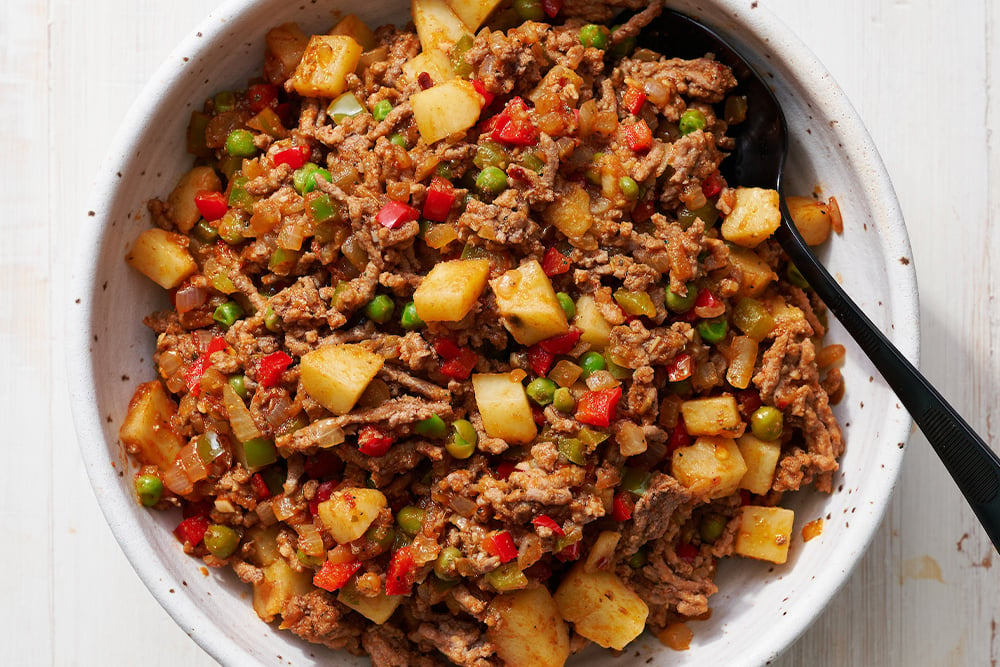 easy beef filling with veggies 