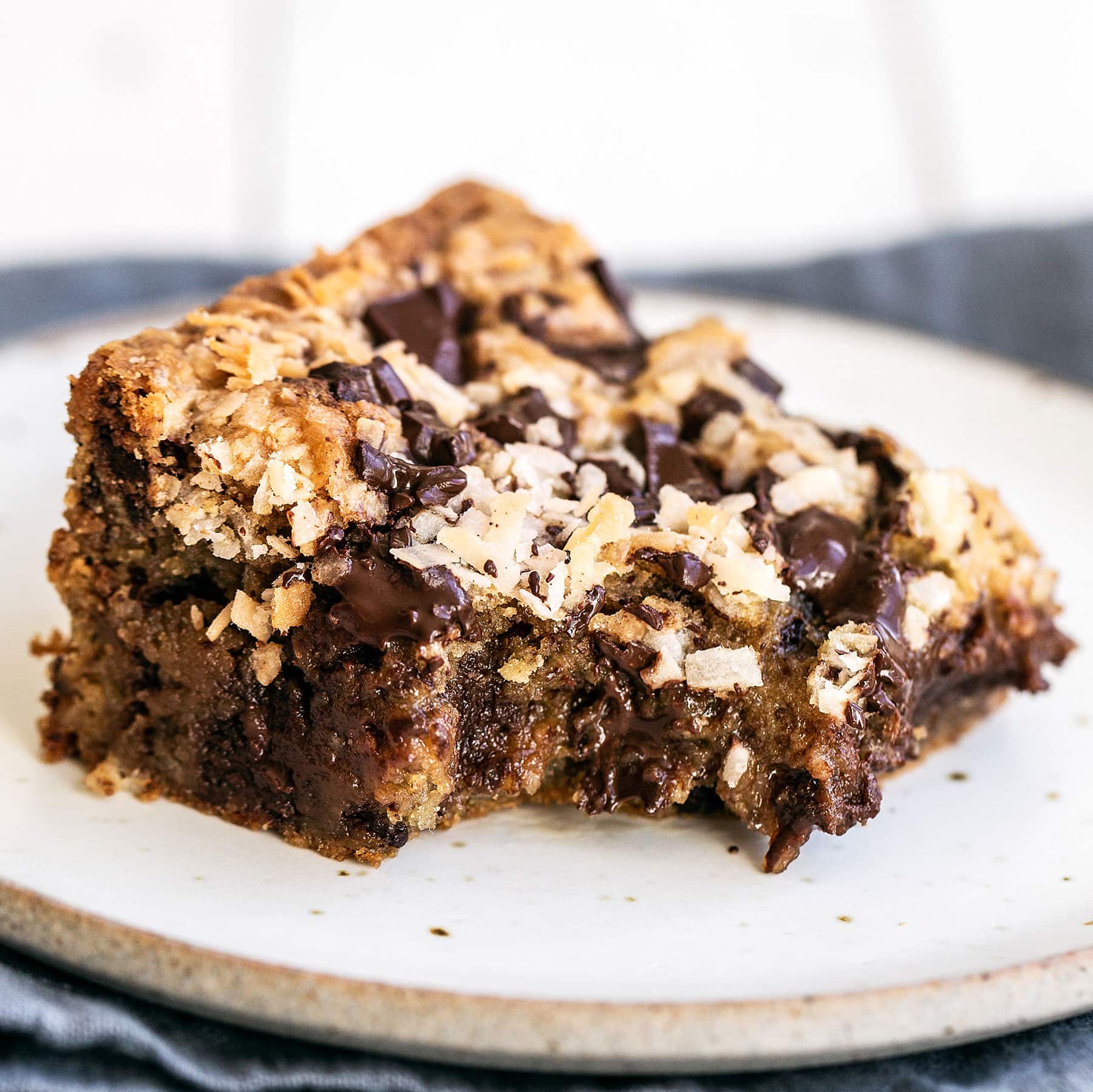 Chocolate Coconut Blondies