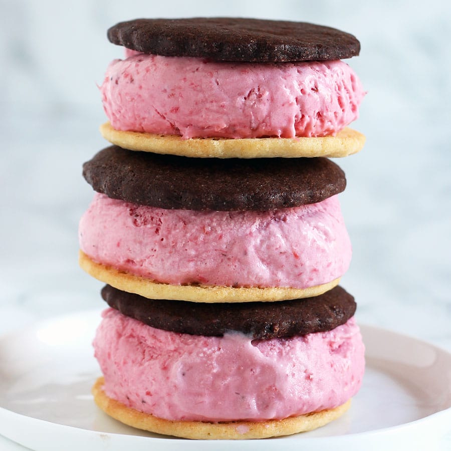 Neapolitan Ice Cream Sandwiches