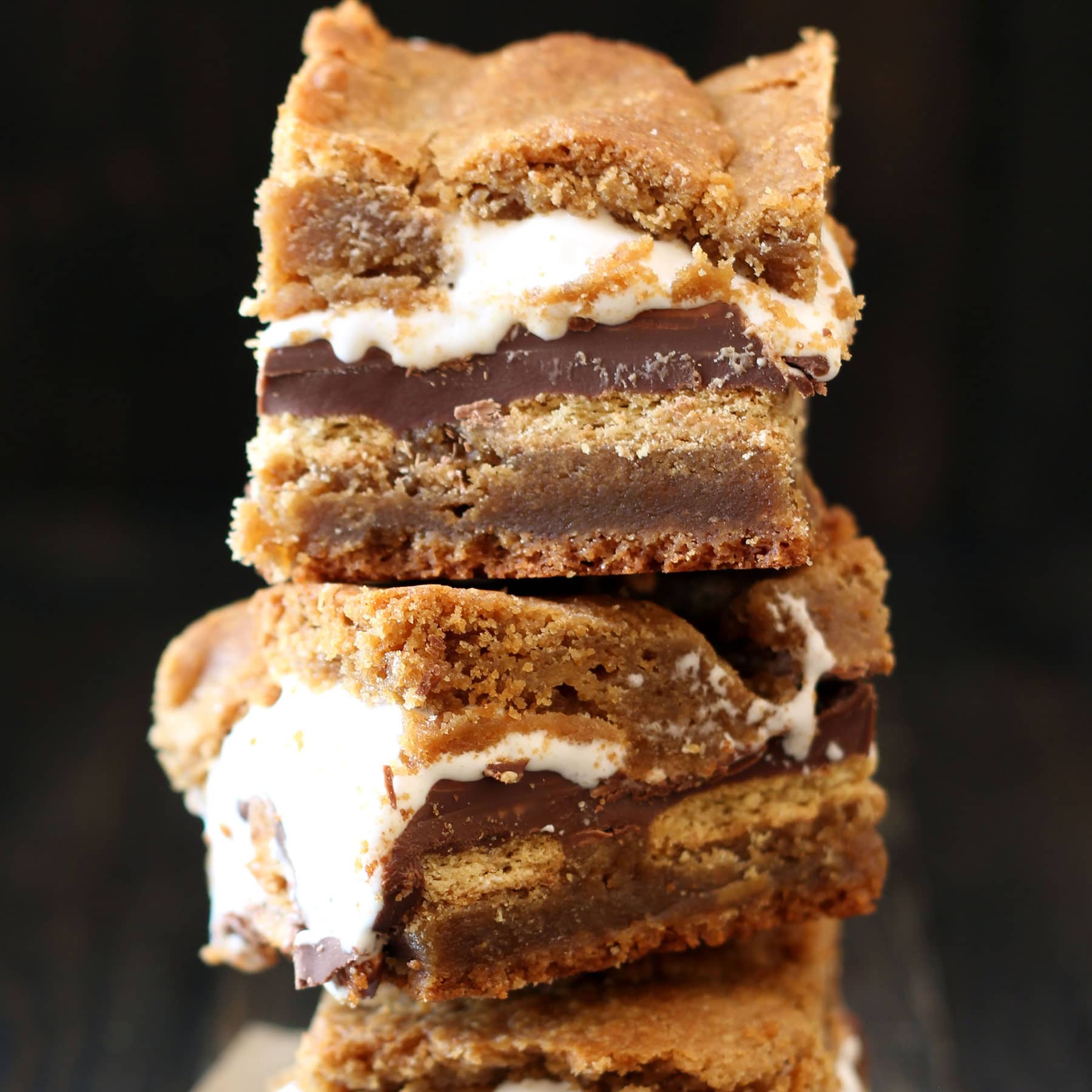 Peanut Butter S’mores Blondies