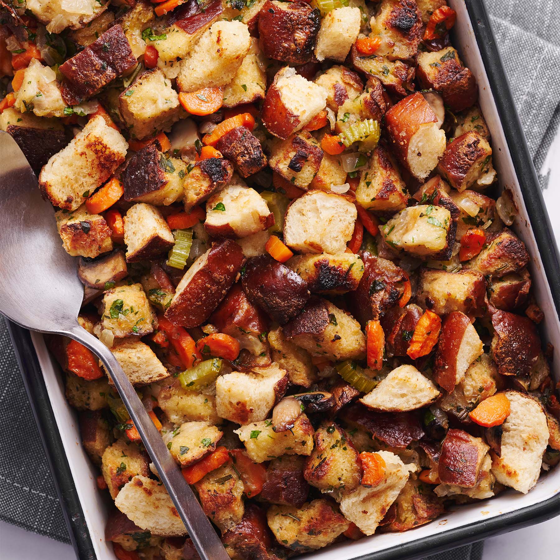 Soft Pretzel Thanksgiving Stuffing