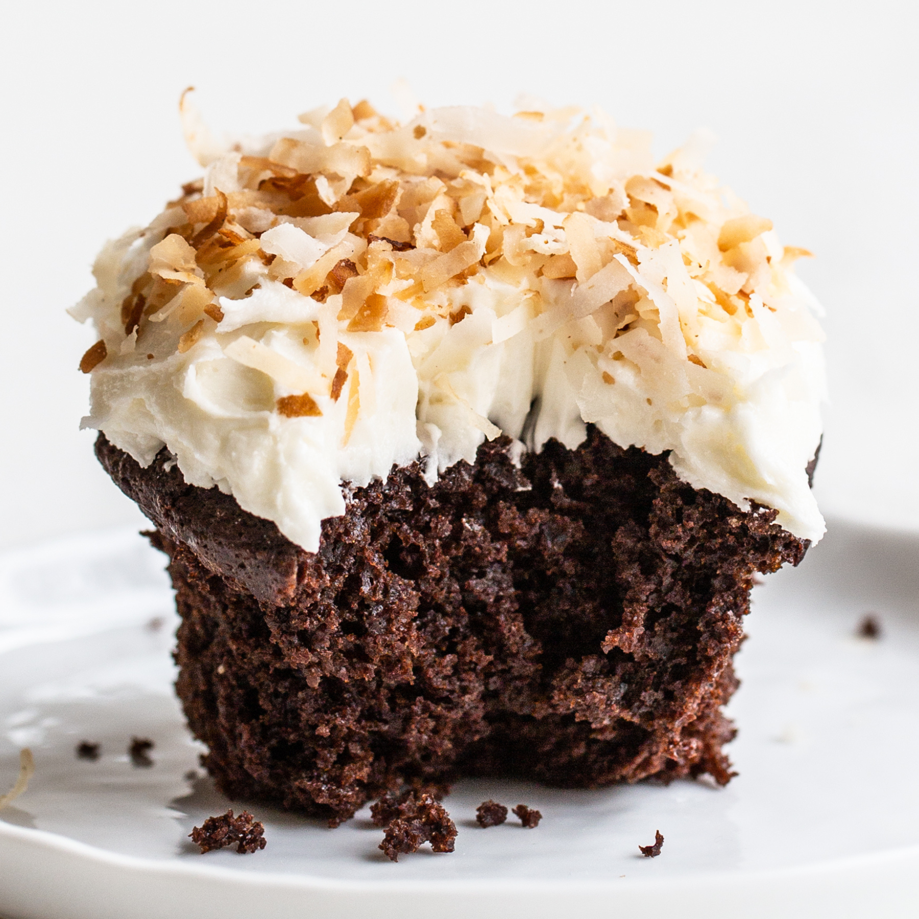 Chocolate Coconut Cupcakes