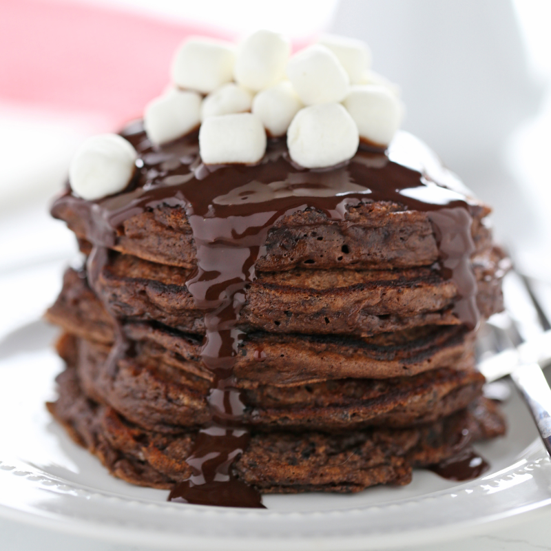 Hot Chocolate Pancakes