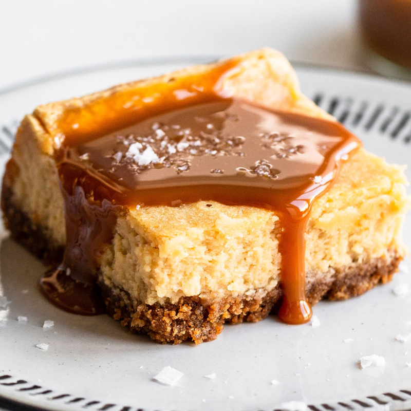 Salted Caramel Cheesecake Bars